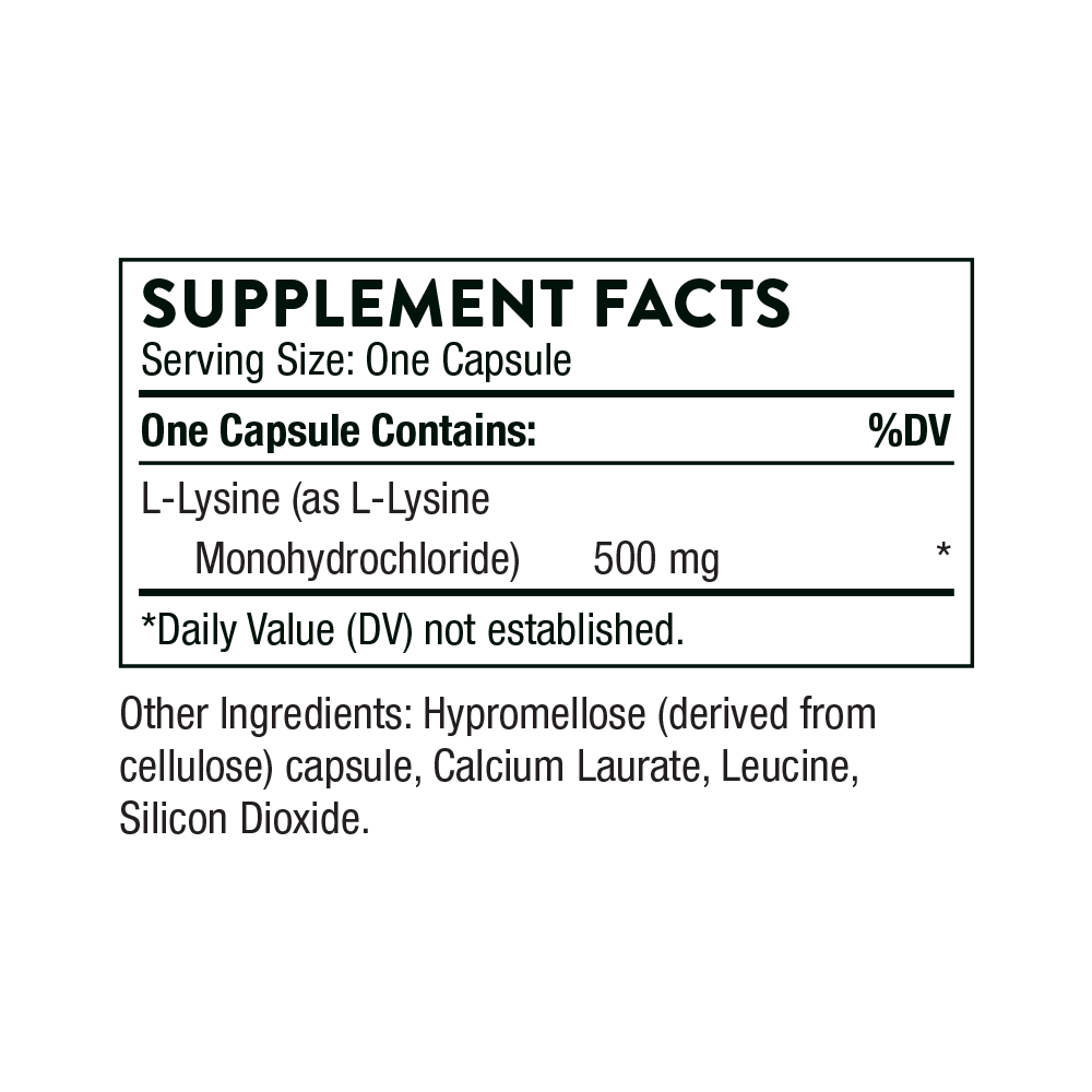 Lysine 60cap - Thorne