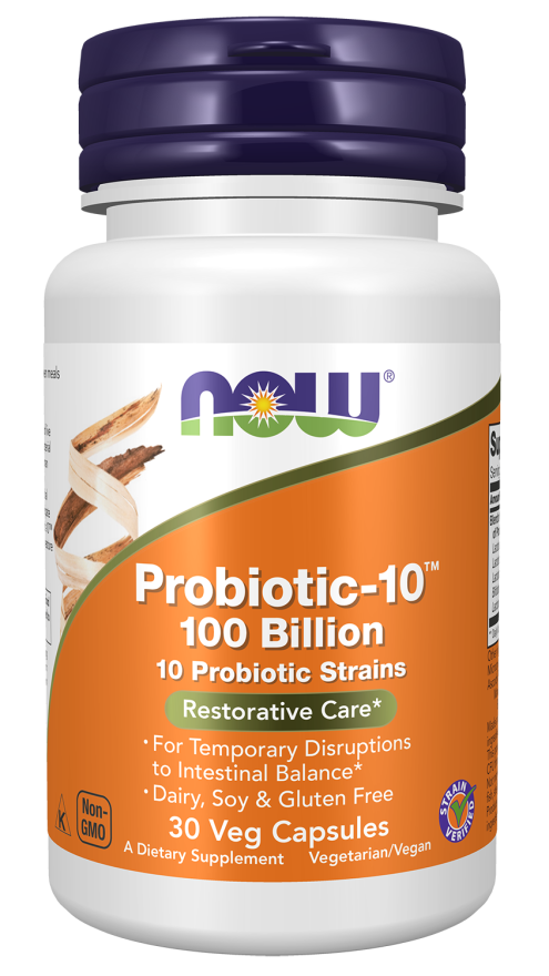 Probiotic-10 100 Billion 30vcap - Now Foods