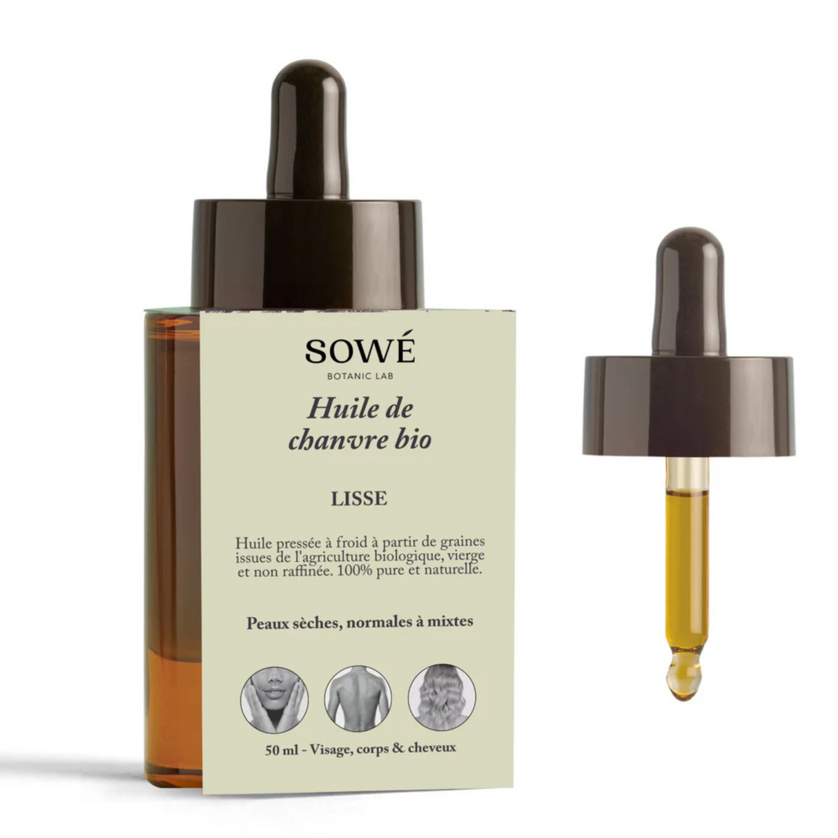 Óleo de Cânhamo Bio 50ml – Sowé
