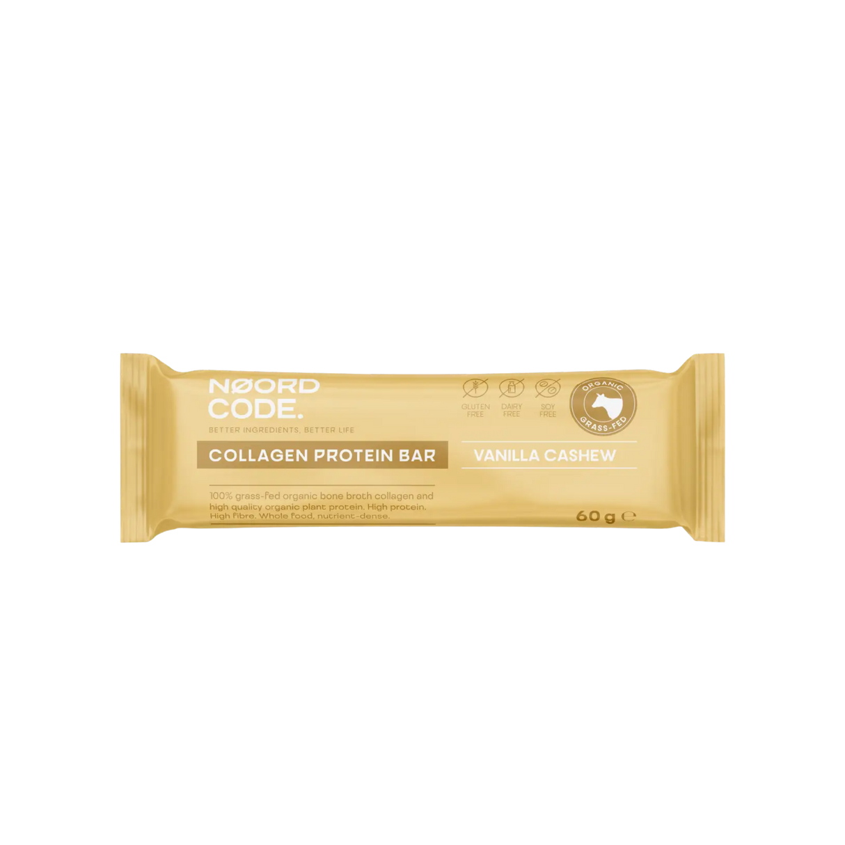 Organic Collagen Protein Bar Baunilha Caju – Noordcode
