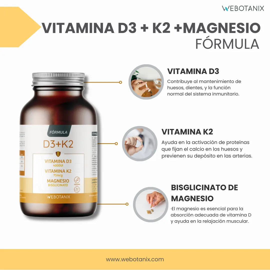 Vitamina D3+K2 60cap - Webotanix