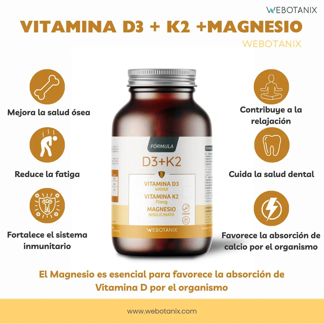 Vitamina D3+K2 60cap - Webotanix
