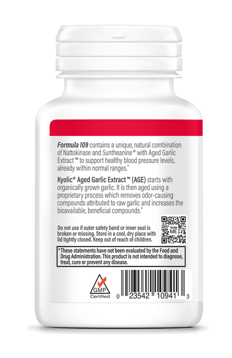 Blood Pressure Health Formula 109 80cap - Kyolic