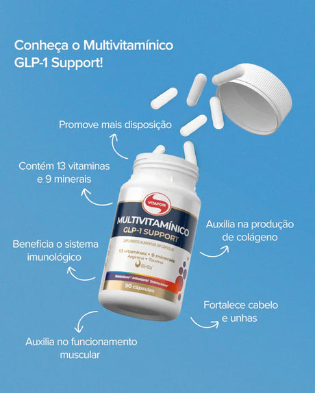 Multivitamínico GLP-1 Support 90cap - Vitafor
