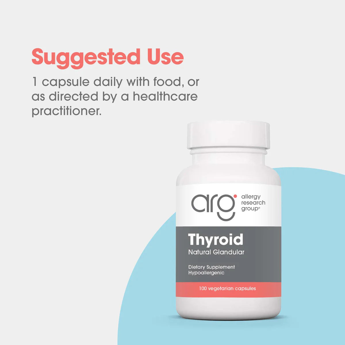 Thyroid Natural Glandular 100vcap - Allergy Research