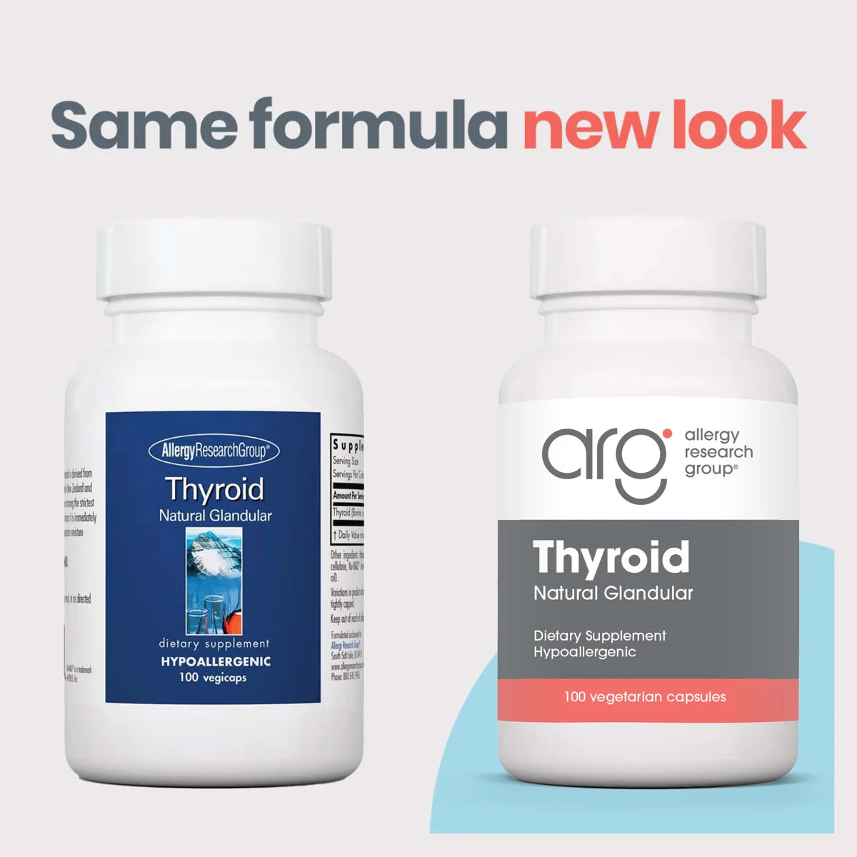 Thyroid Natural Glandular 100vcap - Allergy Research