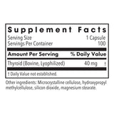 Thyroid Natural Glandular 100vcap - Allergy Research