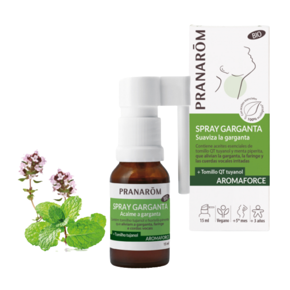 Aromaforce Spray Garganta Bio 15ml - Pranarom