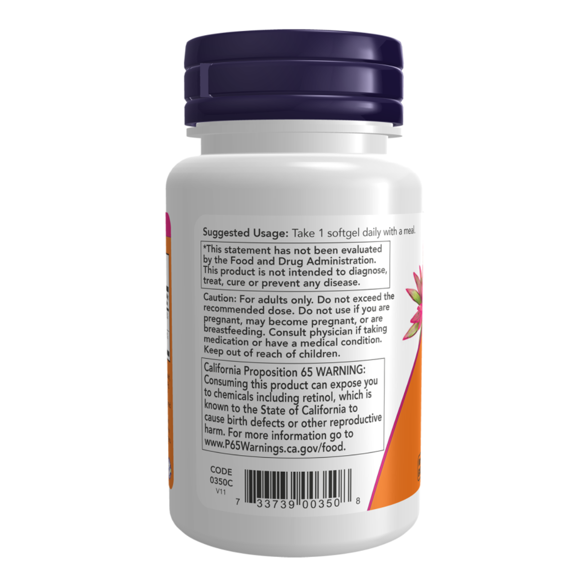 A & D 10000/400 IU 100sft - Now Foods
