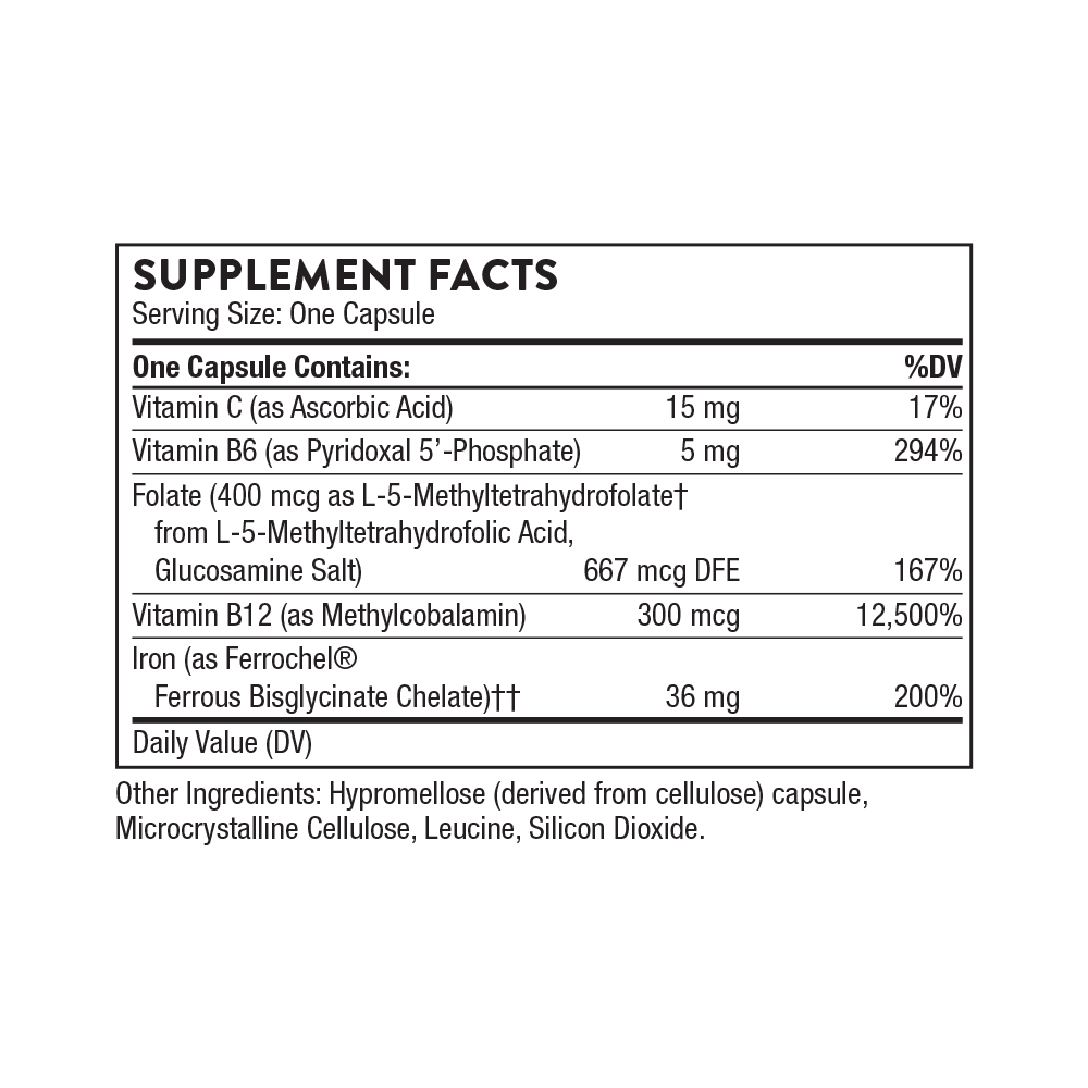 Advanced Iron Complex (ex Ferrasorb) 60cap - Thorne