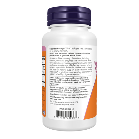 Aloe Vera 100sft - Now Foods