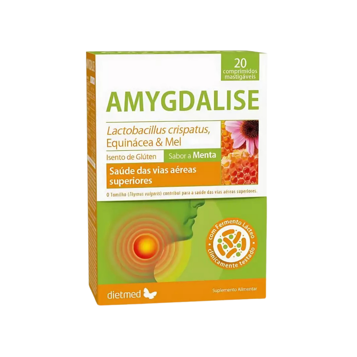 Amygdalise Sabor Menta 20comp - Dietmed