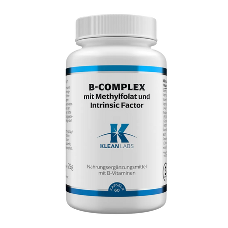 B-Complex com Fator Intrinseco 60cap - Klean Labs
