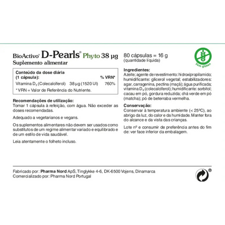 BioActivo D-Pearls® Phyto 80cap - Pharma Nord