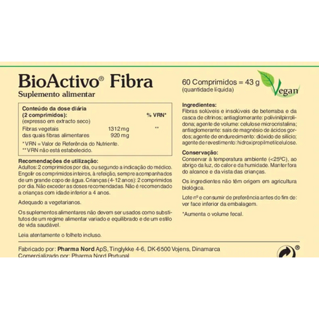 BioActivo Fibra 60comp - Pharma Nord