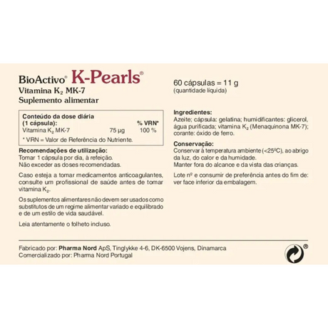 BioActivo K-Pearls 60cap - Pharma Nord