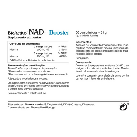 BioActivo NAD+ Booster 60comp - Pharma Nord