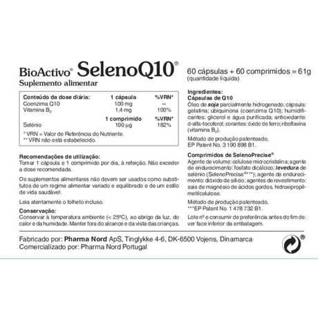 BioActivo SelenoQ10 60cap+60comp - Pharma Nord