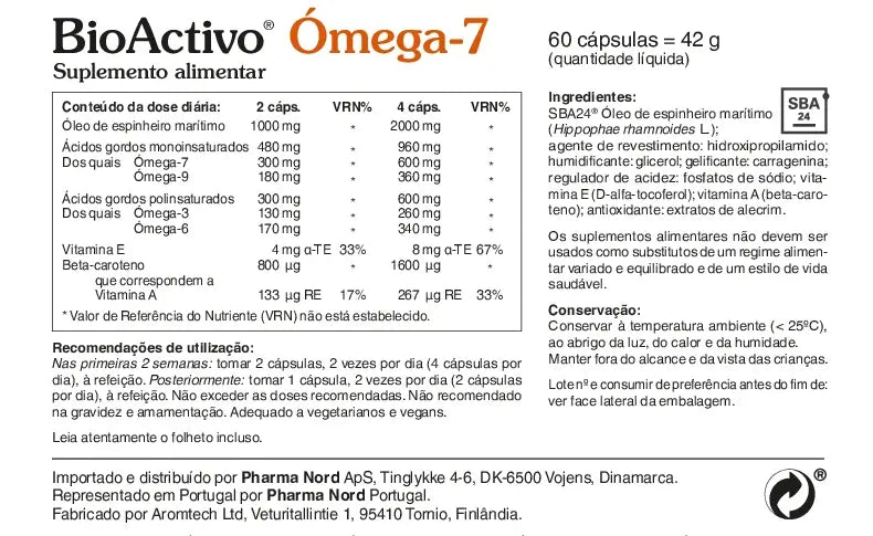 Bioactivo Ómega-7 60cap - Pharma Nord