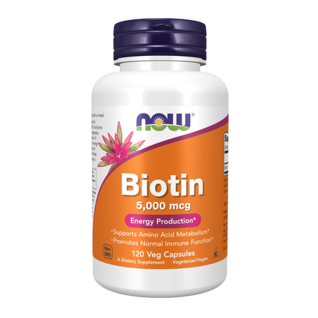 Biotin 5.000mcg 120vcap - Now Foods
