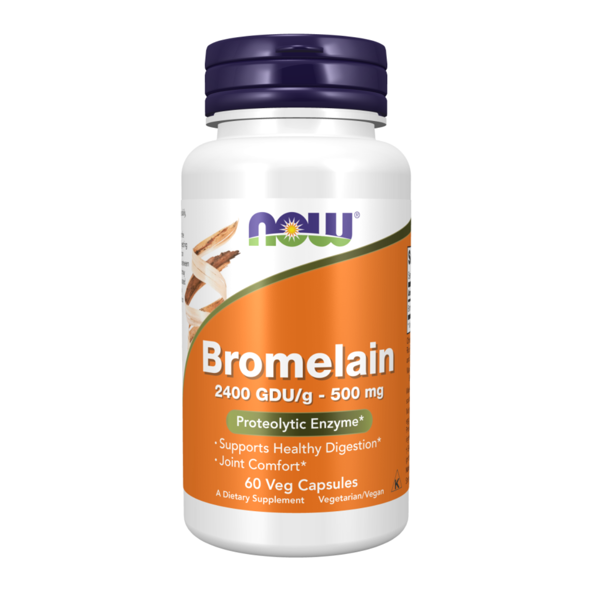 Bromelin 500mg 60vcap - Now Foods