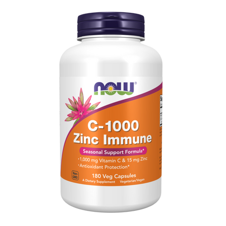 C-1000 Zinc Immune 180vcap - Now Foods