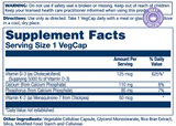 Vitamin D3 + K2 60vcap - Solaray