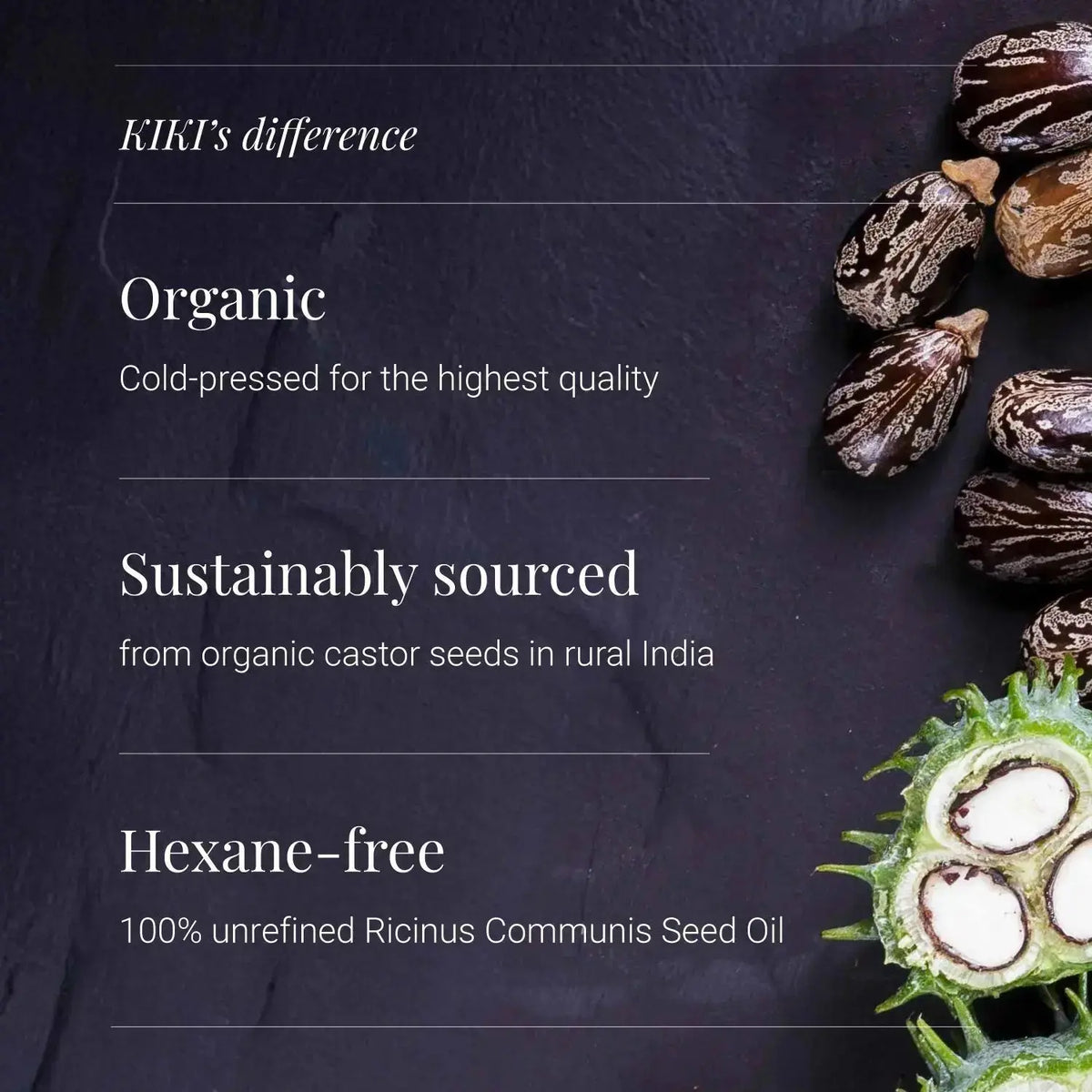 Castor Oil (Óleo de Rícino) Organic 250ml - Kiki Health