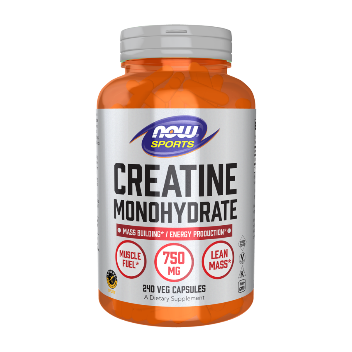 Creatine Monohydrate 750mg 240vcap - Now