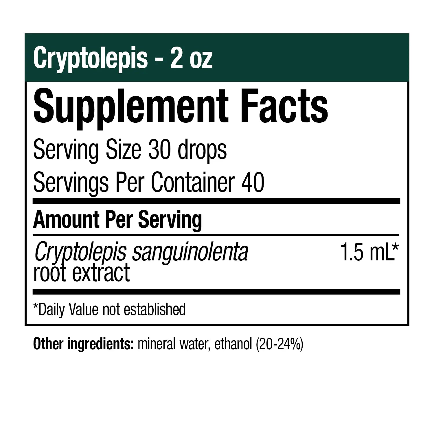 Cryptolepis 60ml - Nutramedix