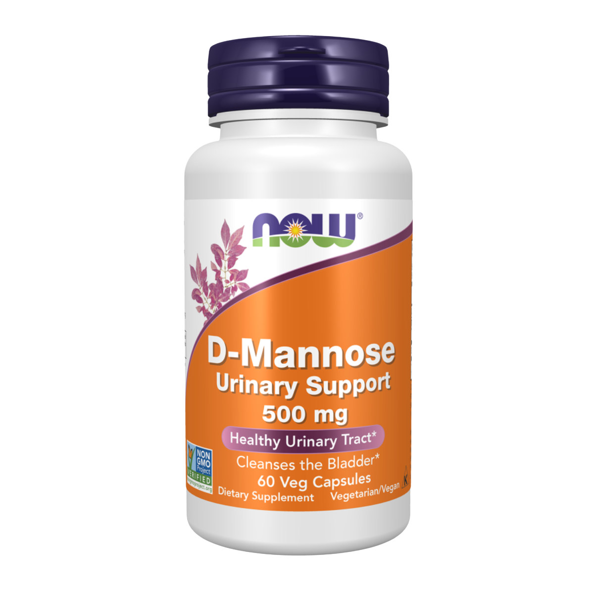 D-Mannose 500mg 60vcap - Now Foods