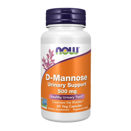 D-Mannose 500mg 60vcap - Now Foods