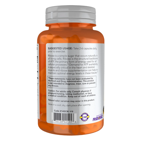 D-Ribose-750mg-120vcap-Now-3