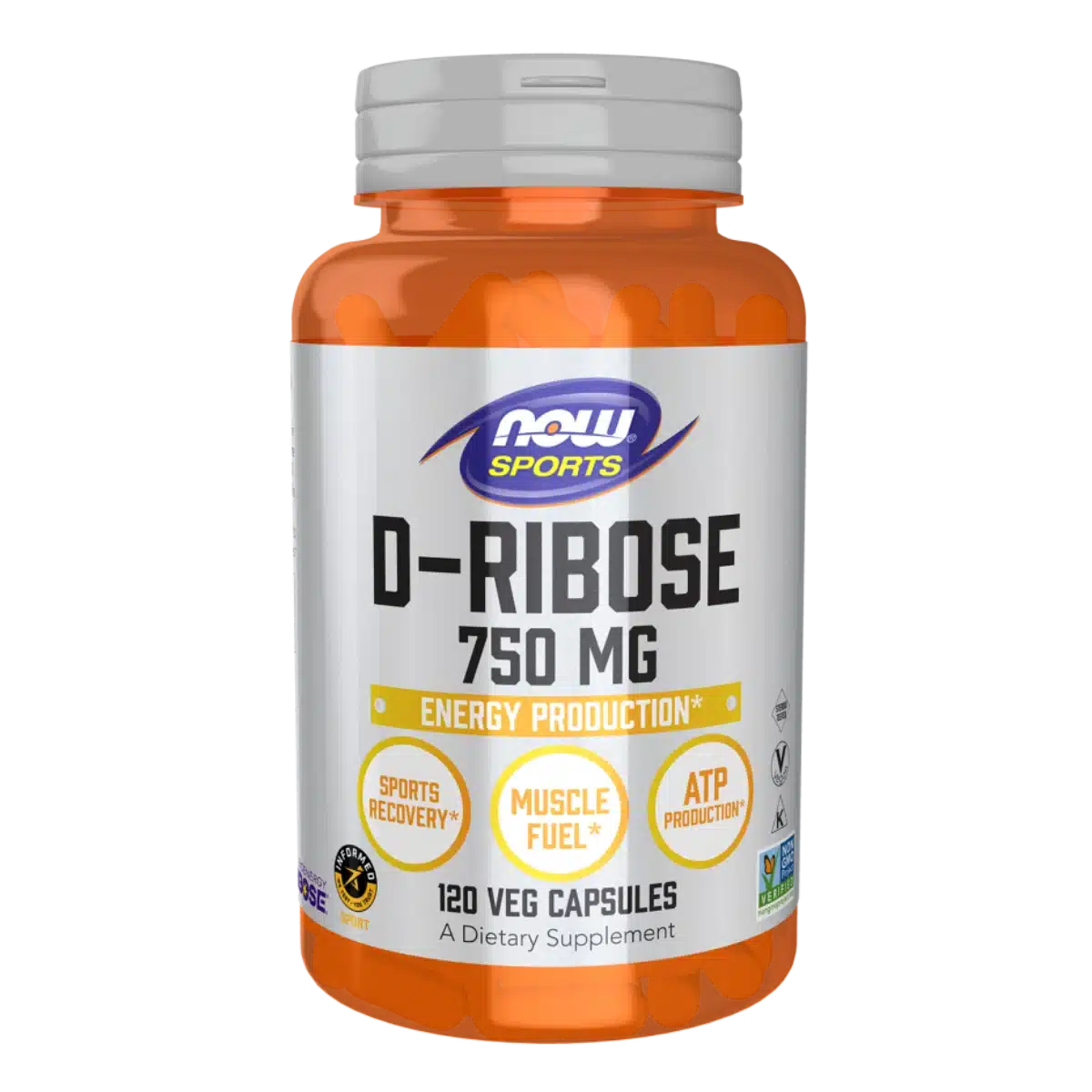 D-Ribose-750mg-120vcap-Now