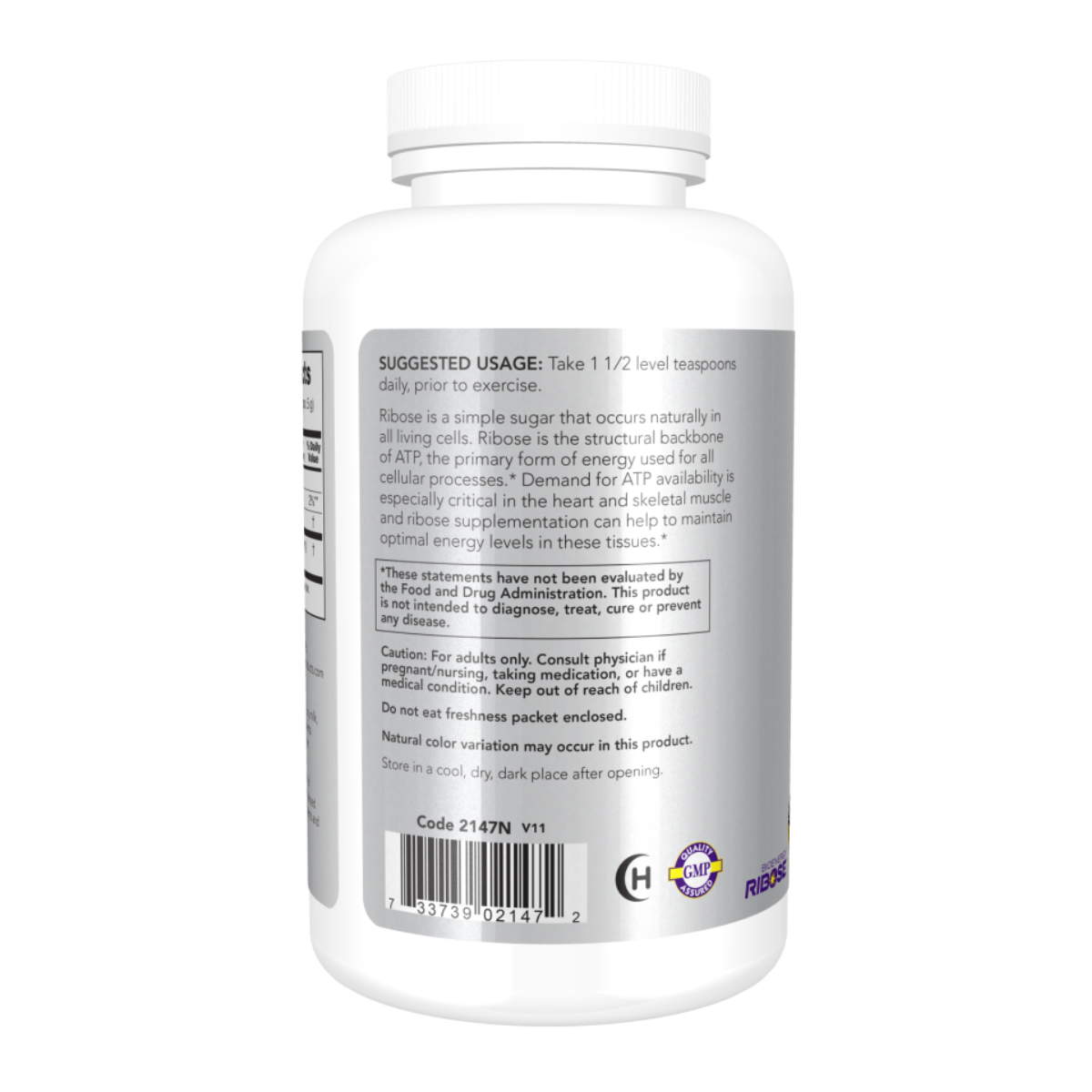 D-Ribose Powder 227g - Now Foods