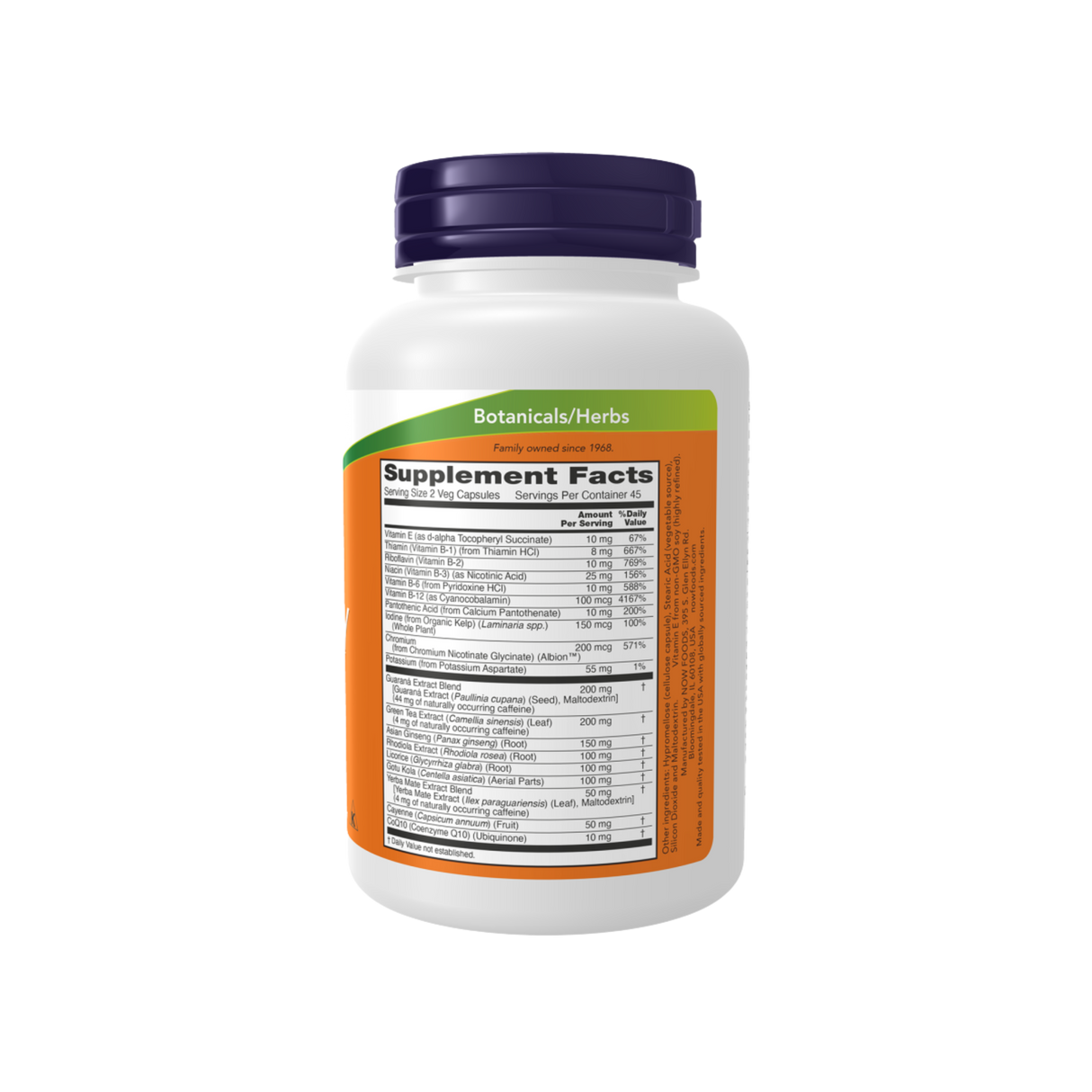 Energy 90cap –  Now Foods