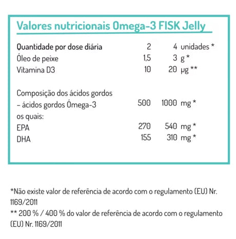Omega-3 FISK Jelly 45 gomas - Norsan