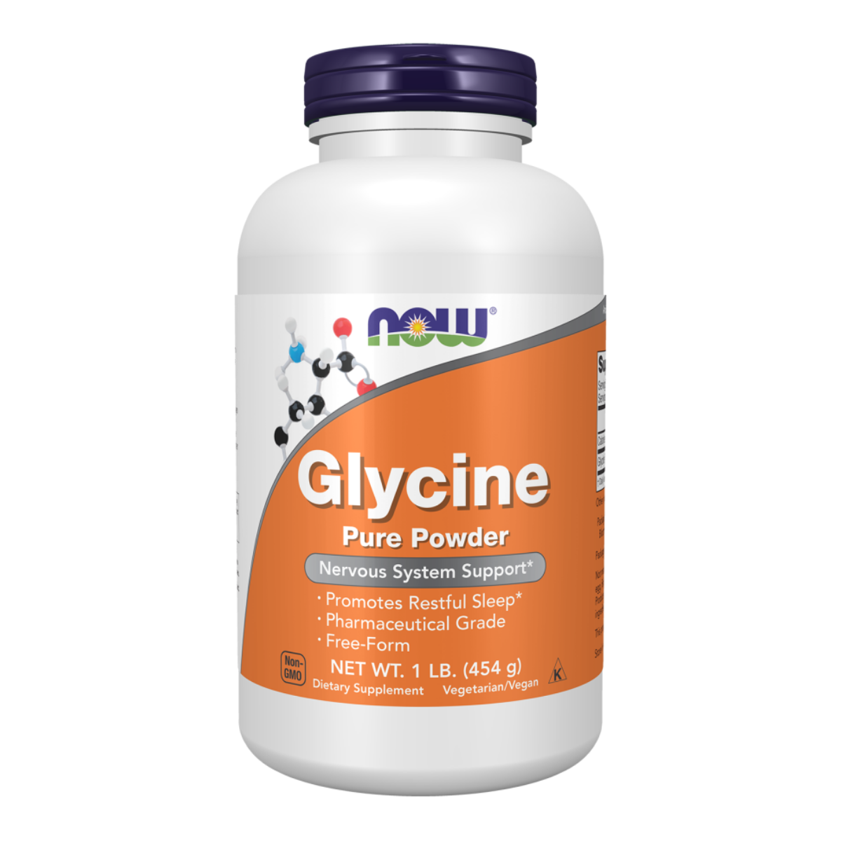 Glycine Pure Powder 454g - Now