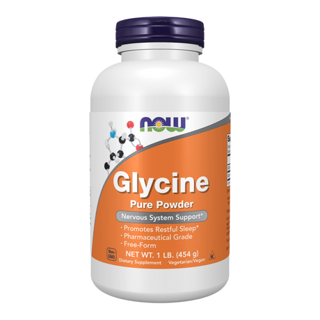Glycine Pure Powder 454g - Now