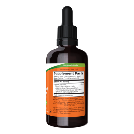 Green Black Walnut Wormwood Complex Liquid 59ml - Now Foods