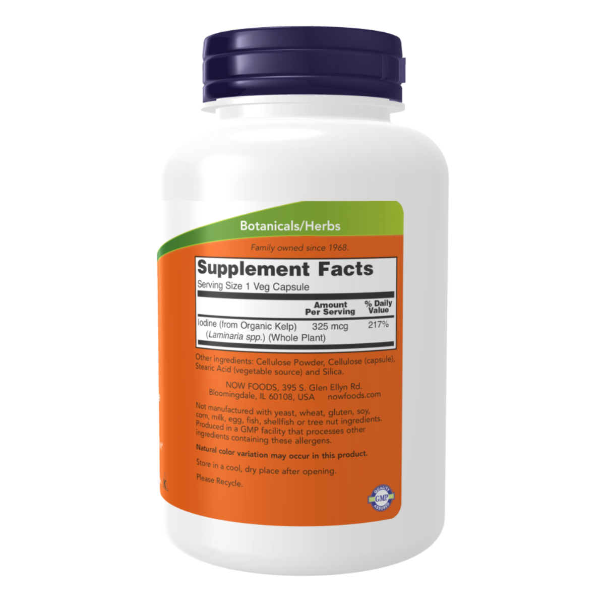 Kelp 325mcg 250vcap - Now Foods