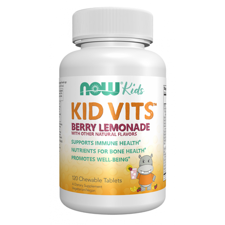Kid Vits Berry Lemonade Chewable 120cap - Now Foods