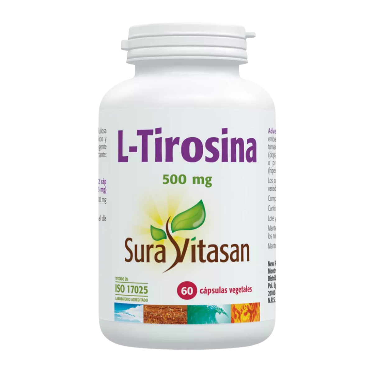 L-Tirosina 500mg 60cap - Sura Vitasan