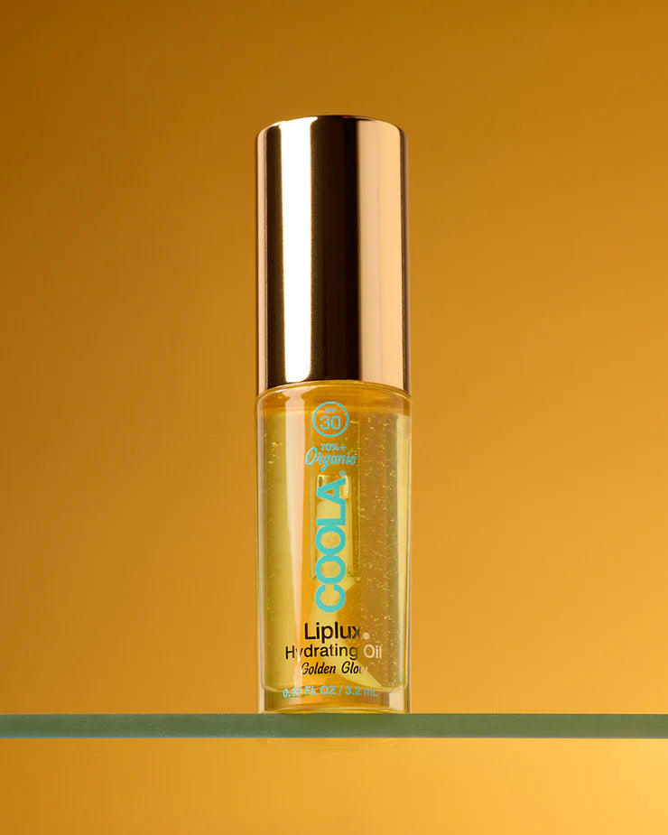 Golden Liplux Organic Hydrating Lip Oil Sunscreen FPS 30 - Coola