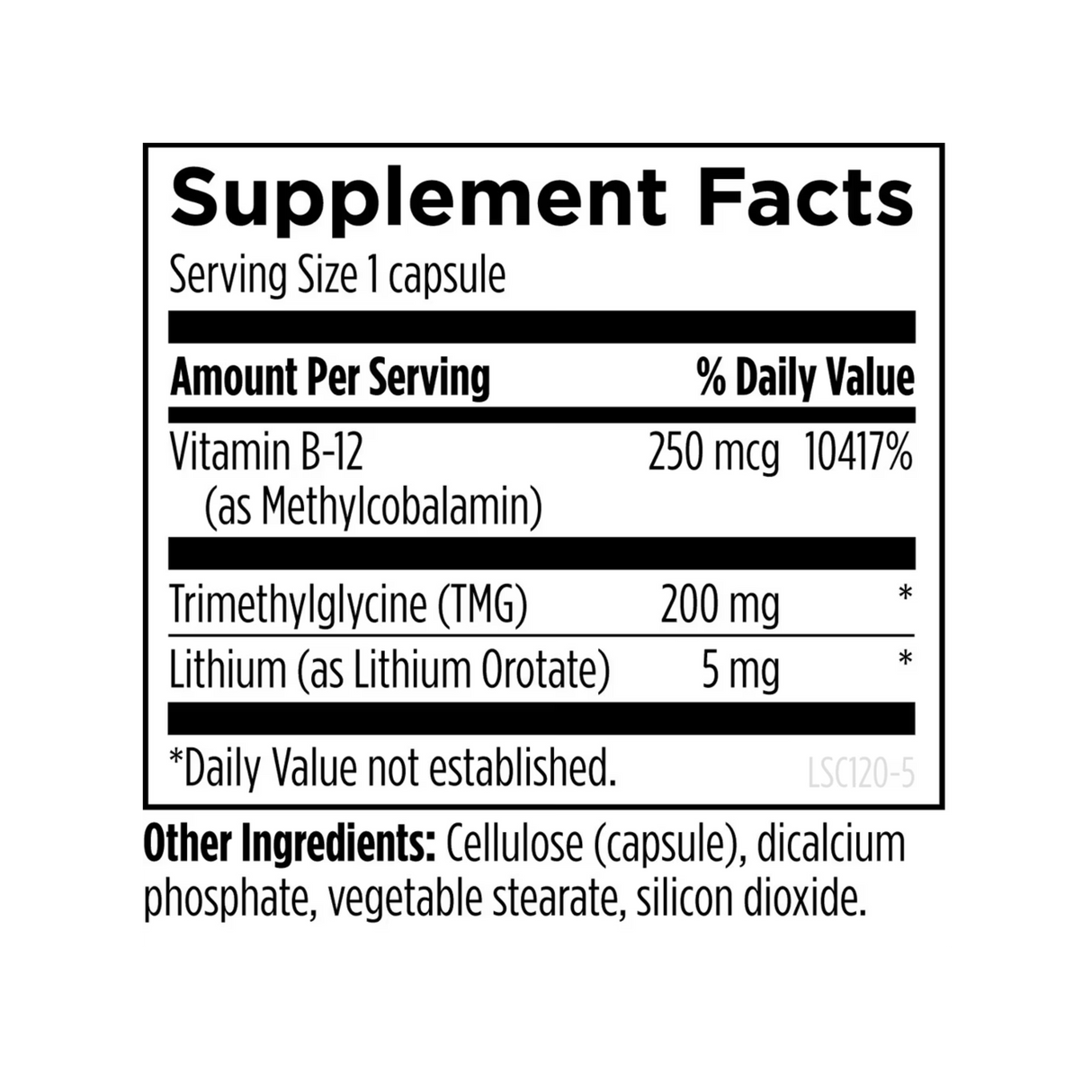 Lithium Synergy 120vcap - Designs for Health
