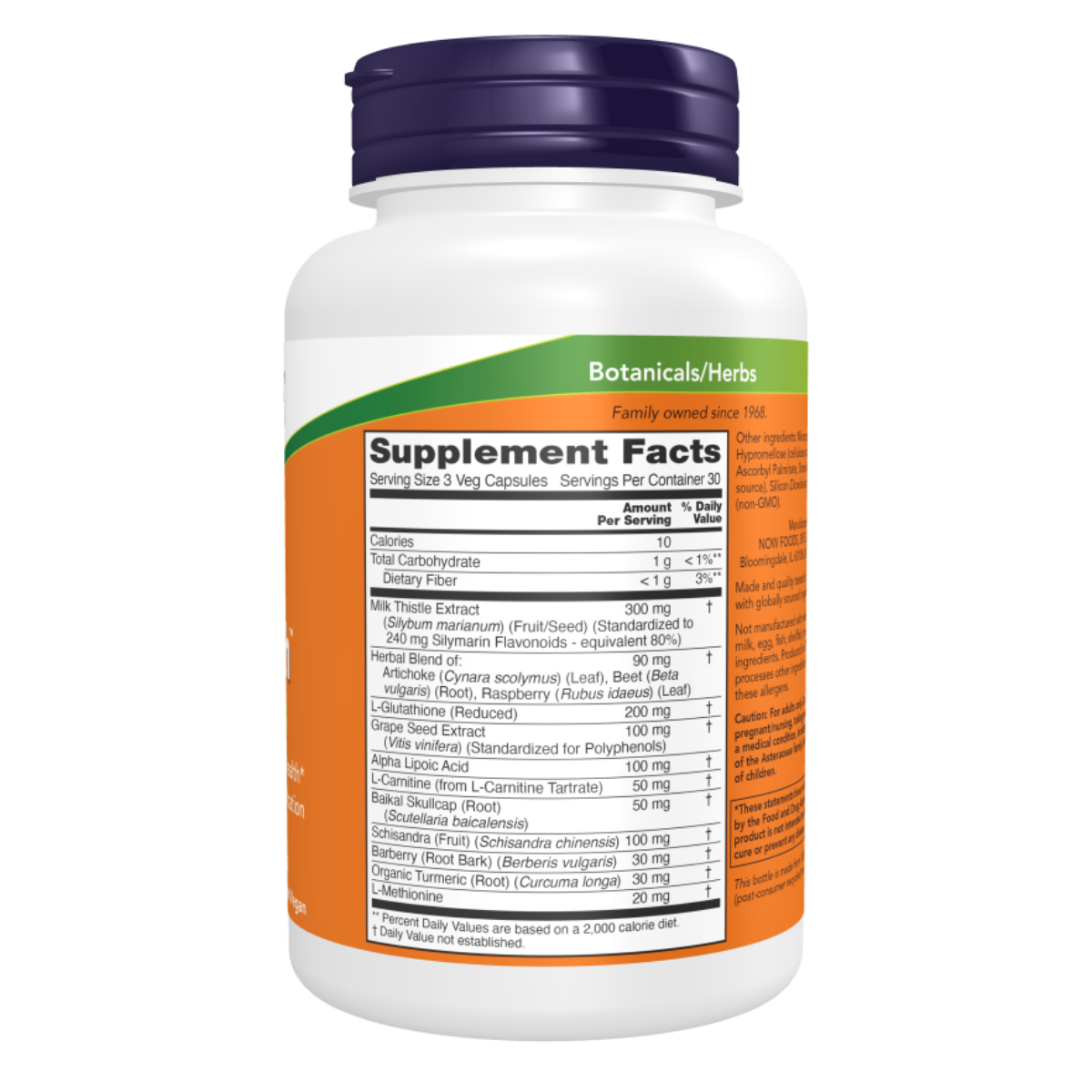 Liver Refresh 180vcap - Now Foods