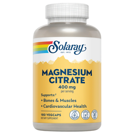 Magnesium Citrate 180cap - Solaray