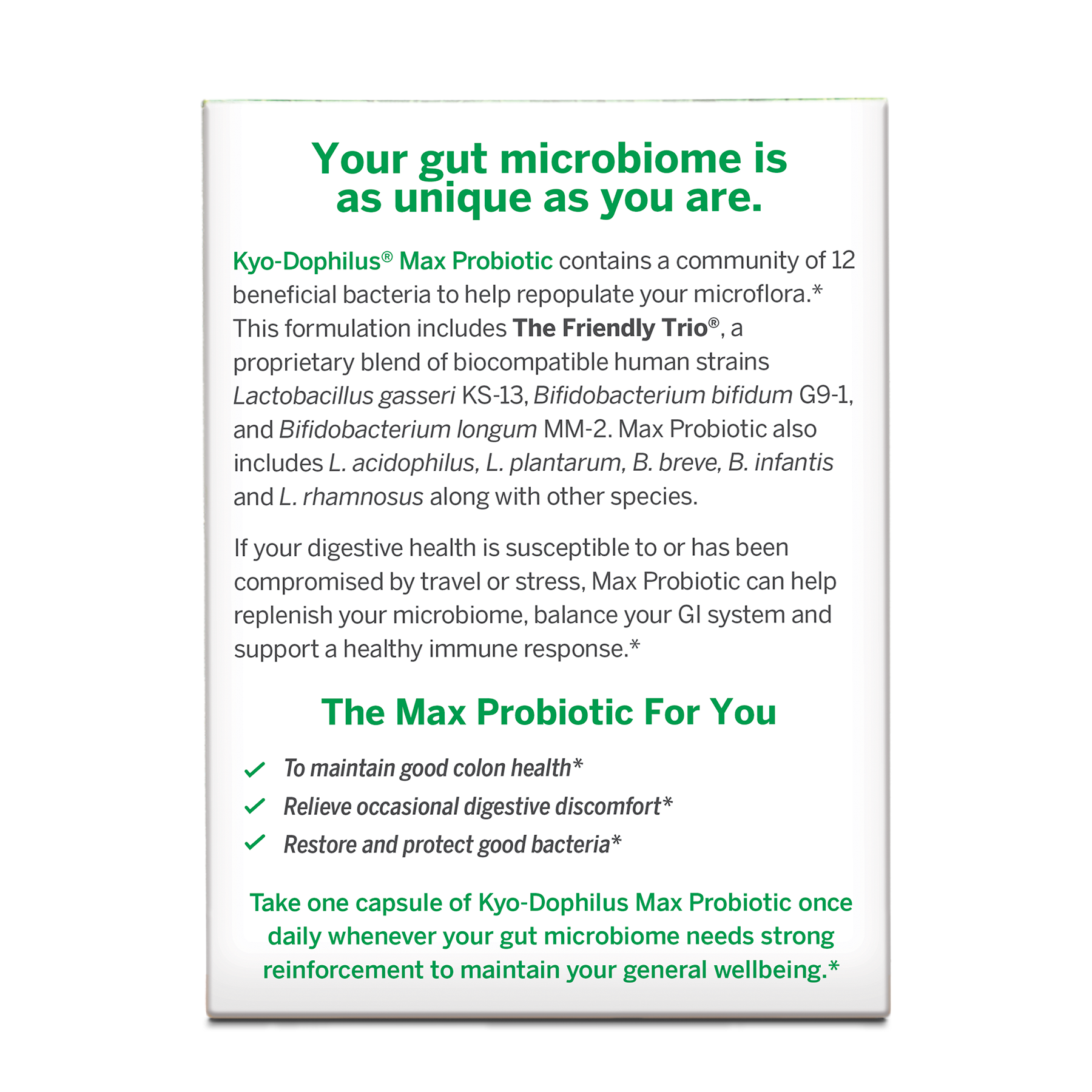 Kyo-Dophilus® Max 50B 30vcap - Kyolic