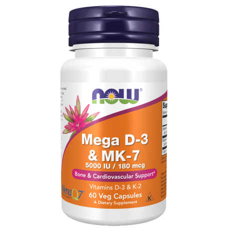 Mega D-3 & MK-7 60vcap - Now Foods