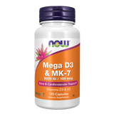 Mega D-3 & MK-7 120vcap - Now Foods
